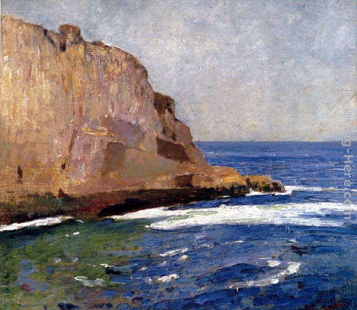 Bald Head Cliff, York, Maine painting - Emil Carlsen Bald Head Cliff, York, Maine art painting